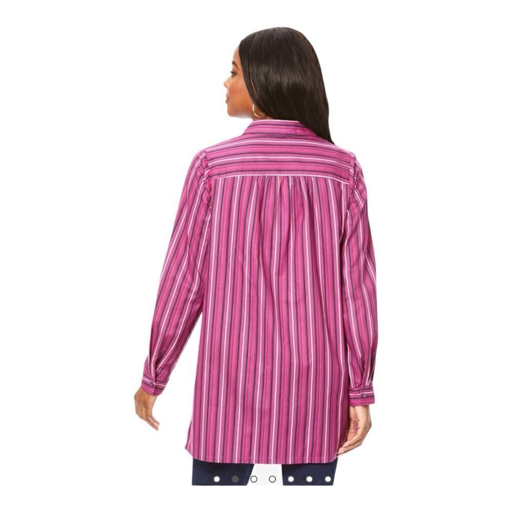 NWT Roaman’s Long Sleeve Kate Big Shirt Sz 20W - Picture 3 of 4
